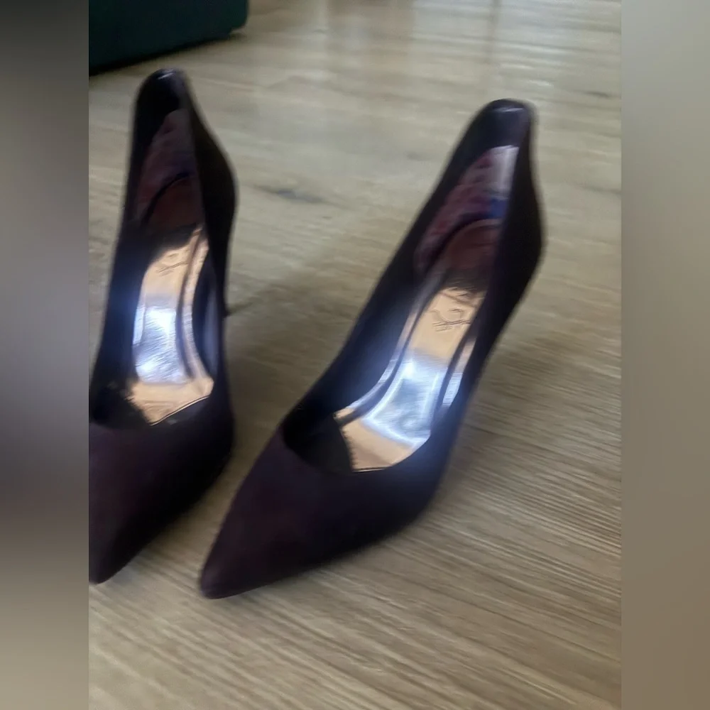 Ted Baker Dark burgundy suede  Women's Heels - Picture 3 of 13